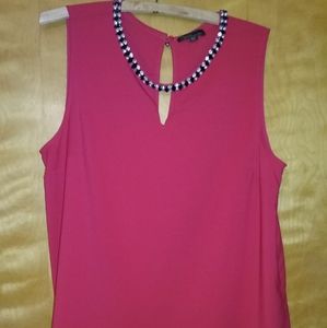 Beaded Sleeveless Blouse